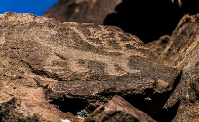 LEDGE ROCK ART SITE IN AQUA FRIA NATIONAL MONUMENT 
