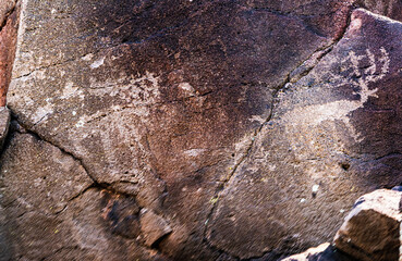 LEDGE ROCK ART SITE IN AQUA FRIA NATIONAL MONUMENT 