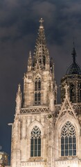 Fototapeta na wymiar gothic cathedral of barcelona midevil architecture