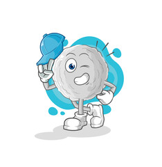 rock young boy character cartoon