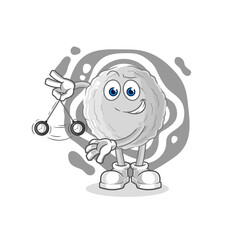 rock hypnotizing cartoon. cartoon mascot vector