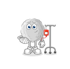 rock sick in IV illustration. character vector