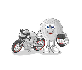 rock racer character. cartoon mascot vector