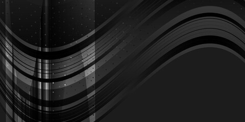 Obraz premium Abstract black background vector