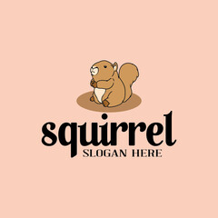 cute squirrel logo