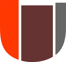 curved edge plaid abstract