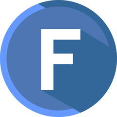 letter F inside circle