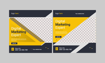creative digital marketing banner template