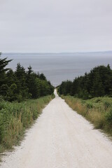 天国へ続く白い一本道　北海道