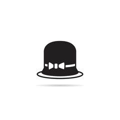 fashion hat icon on white background