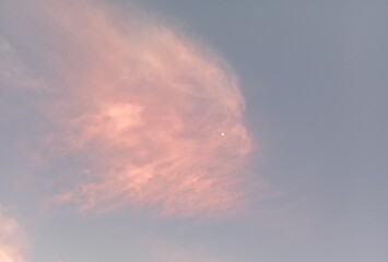 sky and clouds, human face in sky 