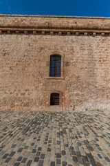 Naklejka premium old stone house and window