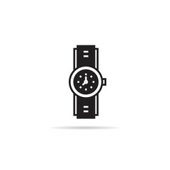 hand watch icon on white background