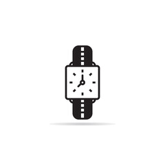 hand watch icon on white background