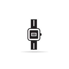 digital hand watch icon vector illustration