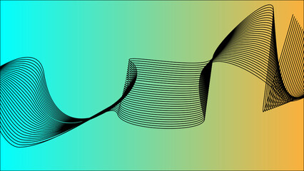 abstract background with waves