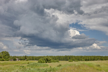 Fototapeta premium landscape with clouds and sky