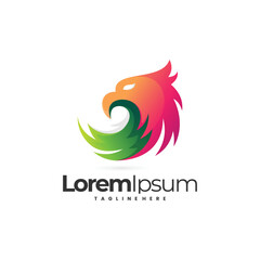 hawk logo, animal bird logo