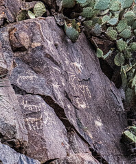 Badger Springs Rock Art Site in Agua Fria National Monument, Arizona
