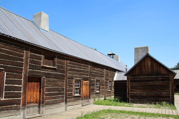 old wooden buildings