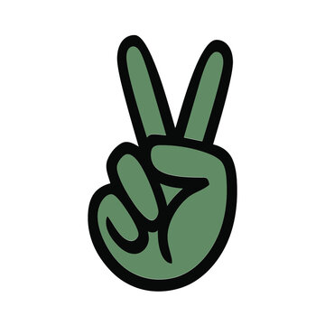 Peace Sign With Hand