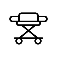stretcher icon illustration vector graphic