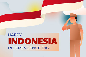 Indonesia independence day background. 17 august. Hari kemerdekaan indonesia. Vector Illustration.
