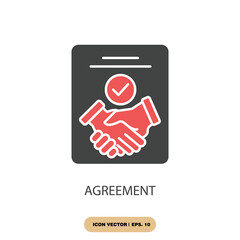 agreement icons  symbol vector elements for infographic web