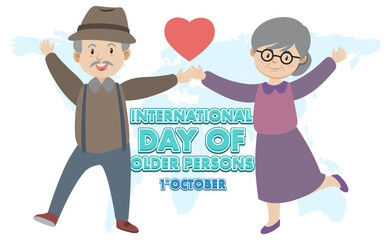 International day of older persons banner design