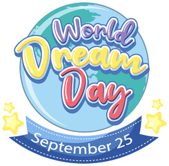 Fototapeta premium World Dream Day Banner Design