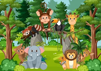 Wild animals in the forest © blueringmedia