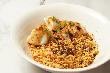 Fried rice with dunmplings