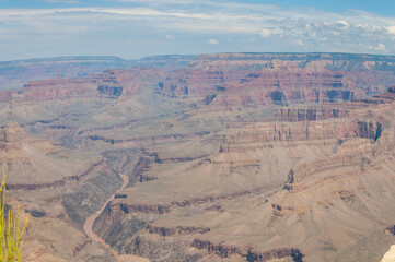 Panorama of Grand Canyon National Park at sunset, Arizona, USA