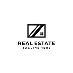 Real estate logo vector isolated on white background