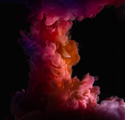 Fototapeta premium Abstract acrylic drop in water