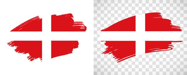 Artistic Sovereign Military Order of Malta flag with isolated brush painted textured with transparent and solid background