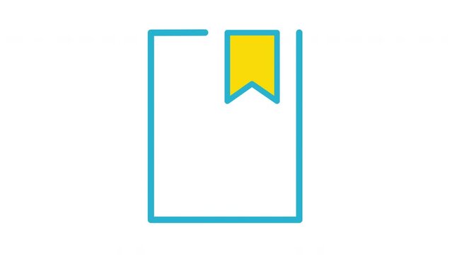 Bookmark icon. A bookmark icon on a transparent background.