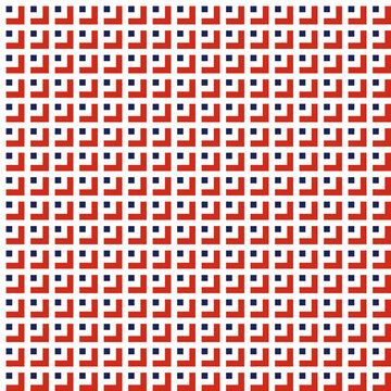 Red blue pixel seamless pattern