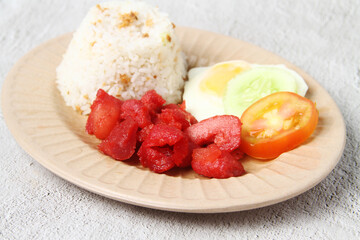 Freshly cooked Filipino food called Tocilog