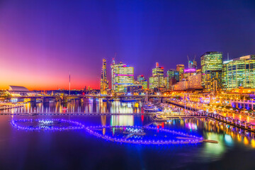 Fototapeta premium Sydney Vivid 22 Darl 8 2 Right colours
