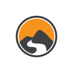 Mountain icon Logo Template Vector illustration design