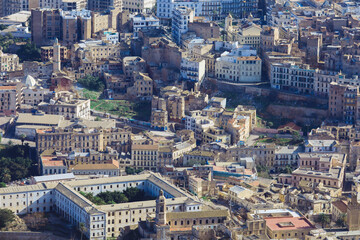 Fototapeta premium Panoramic View to the Roofs of Oran Old Town, Algeria