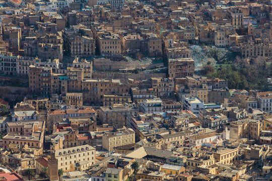 Panoramic View to the Roofs of Oran Old Town, Algeria