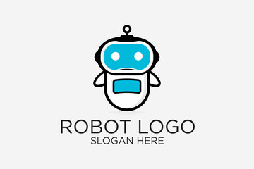 logos of robots/robots . premium vector