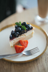 blueberry cake, blueberry tart