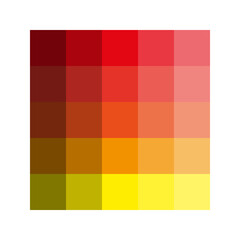 Orange red palette. Modern design. Vector illustration. Stock image.