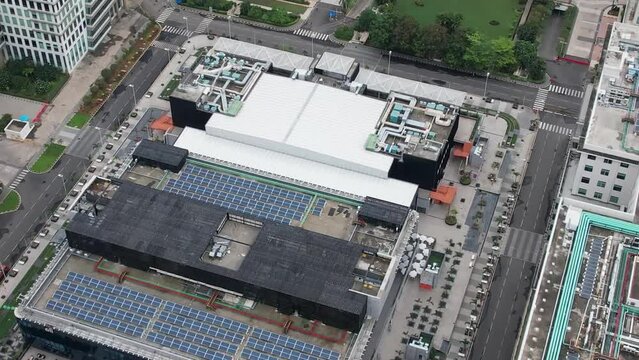 Solar panels in A special economic zone (SEZ)
