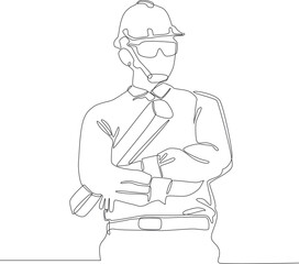 sketch of an engineer