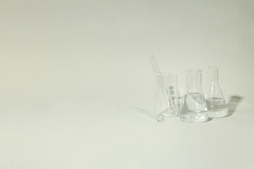 Concept of science and research with laboratory accessories
