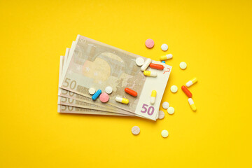 Concept of pharmaceutical business, illegal pharmaceutical business